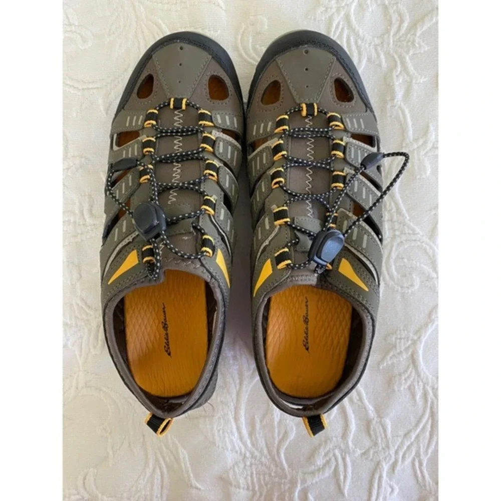Eddie Bauer Men's Bungee Lace Eastport  Water Shoe Sandal Sz 10  凸    Closed Toe